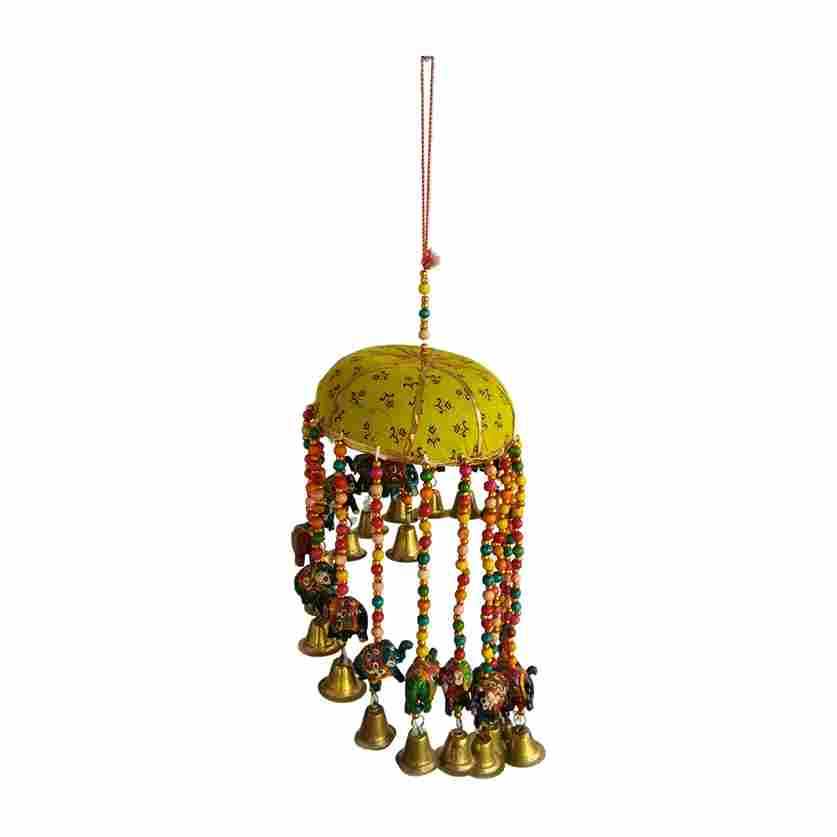 Elephant Jhoomar Wind Chimes A Best Stress Reliever & For Positive Energy Size...
